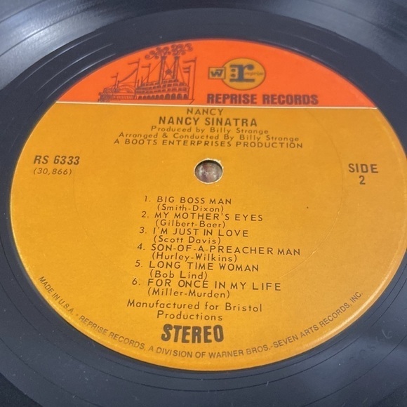 NANCY SINATRA ‎Nancy LP Vinyl Record 1969 Reprise RS 6333 - Picture 4 of 5